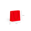 Sacola Papel 10x10x4cm 1057 Vermelho 10 unidades - Image 2