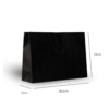 Sacola Papel 39,5x29x12cm 1062 Preto 10 unidades - Image 2